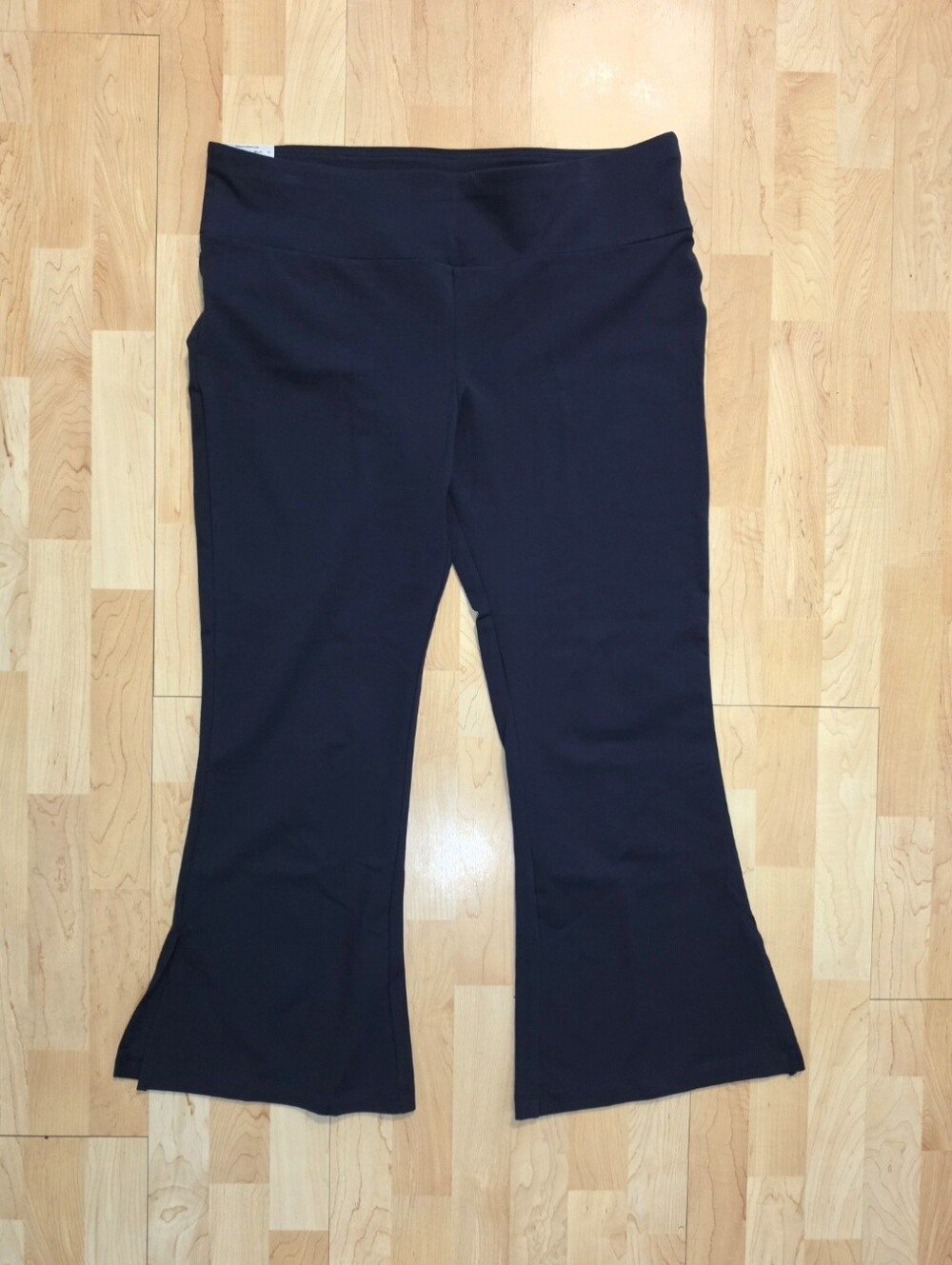 Terra & Sky Women's Plus Navy Flare Leg Leggings Pants Size 2X 20W - 22W NEW